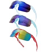 KesaPlan Kids Baseball Sunglasses, Youth Sports Sunglasses for Boys Girls 3-12 Sun Glasses for Cy...