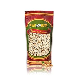 Raw Whole Unsalted Cashews – Premium Quality Kosher Raw Cashews By We Got Nuts – Oil-Free Natural, Healthy & Diet-Friendly Snack – Gourmet Savory Flavor – Air-Tight Resealable Bag Package – 3 lbs