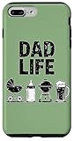 Installation facile Adorable Bouteille de bière avec Inscription « Father Dad Life » pour Poussette Coque pour iPhone 7 Plus/8 Plus