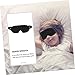 Ipetboom 1Pc Portable Eye Mask Breathable Black Blindfold for Travel and Napping Stylish Eye Cover for Men and Women Present for Friends and Family Eye Protection and Comfort