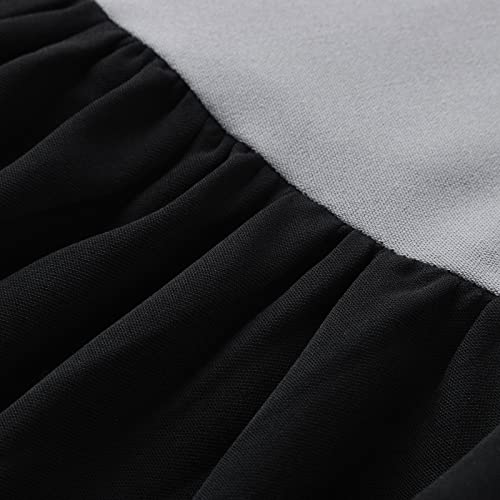 Robe à manches courtes et col V ample style vacances d'été - 5