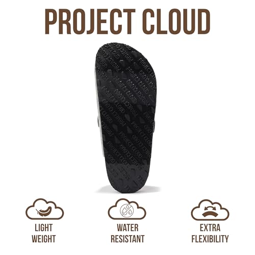 Image of Project Cloud 100% Genuine Leather Footbed Clogs for Women - Memory Foam Arch Support Slippers for Women - Trendy Slip-ons Women's Mules & Clogs Sandals