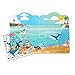 Melissa & Doug Ocean Puffy Sticker Play Set Travel Toy with Double-Sided Background, 40 Reusable Puffy Stickers