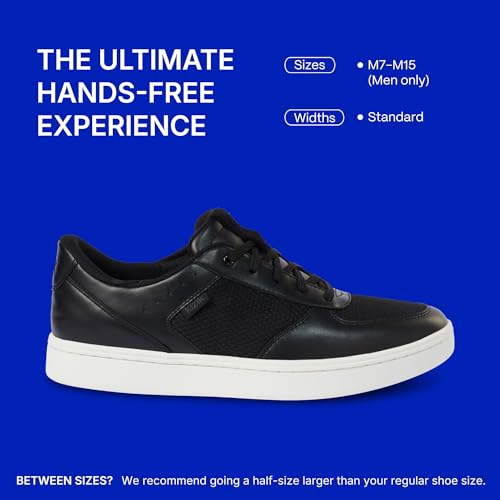 Kizik Hands Free Shoes for Men: Oslo - Durable Full Grain Leather, Breathable Mesh, Easy to Clean, Convenient Everyday Slip on Sneakers for Walking4