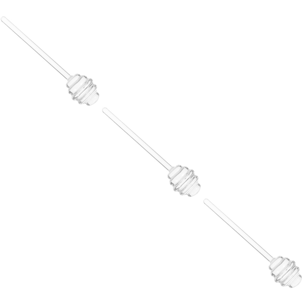 Abaodam 3pcs Honey Stirrer Cocktail Mixing Spoon honey mixing stick honeycomb sticks honey rod honey sticks jam syrup wand honey dispenser stirrers to bake honey syrup Glass to re-usable