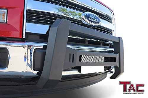 Tac Modular Bull Bar Fit 2004-2023 Ford F150 (Exclude Heritage Edition/All F150 Raptor Models/2020-2022 Diesel Models)|2022-2023 F150 Lightning Ev Fine Textured Black (Predator Mesh Version) #TOP2