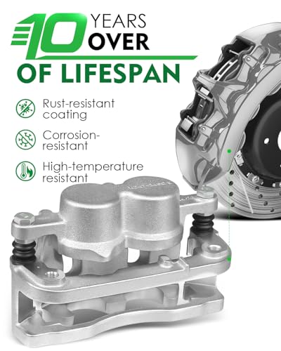 Image of Front Left Disc Brake Caliper Assembly with Bracket Fit for:-Chevy Silverado Suburban Express 1500 Tahoe, for:-GMC Sierra Yukon XL Savana 1500 for:-Cadillac Escalade XTS 08-20 OE# 18-B4919A