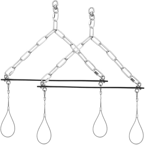 Lasnten 2 Pack Rabbit Hanger Gambrel for Small Size Animals Rabbit Hanger Hunting Portable Compact Skinning Gambrel Hopper Popper Dispatcher for Processing Bunny and Small Game Raccoon