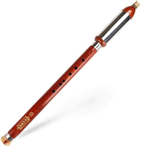 OrientalMusicSanctuary Rosewood Vertical Blown Bawu - Yunnan Ethnic Chinese Free Reed Flute (Key of G)