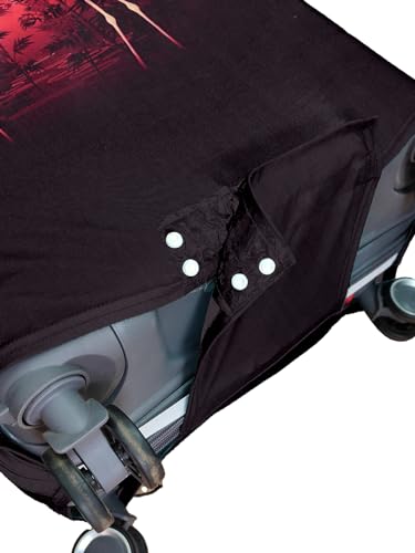 Image of Cortina Abstract Design 55 Cm 20 Inch Polyester-Spandex Eco-Friendly Hard-Sided 4 Wheels Spinner Travel Suitcase Protective Cover Luggage Protectors Anti Scratch /Dust Pack Of 1 (Blue 9)