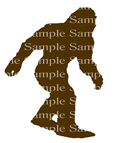 6" Round - Brown Bigfoot Birthday Party - D24316 - 2D Edible Cake/Cupcake Party Topper - D24316