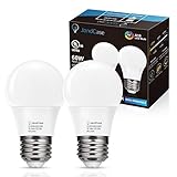 JandCase 7W Refrigerator Light Bulb, A15 LED Bulb, 60 Watt Equivalent, Daylight White 5000K, 600LM, Waterproof Appliance Fridge Light Bulb, Ceiling Fan, Non-Dimmable, UL Listed, E26 Base, 2 Pack