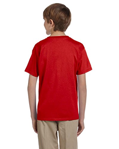 Fruit of the Loom Youth 5 oz. HD Cotton™ T-Shirt M TRUE RED2