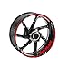 Adesivo Riflettente Pneumatici Moto Ruote Adesivi Accessori Cerchio Decalcomanie Decorative Protezione del Bordo Riflettente per Ya-MA-HA X-Max 125 250 300 400 (Color : Red)