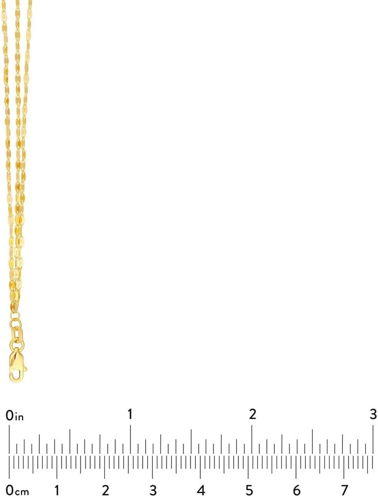 JewelryWeb 14k Yellow Gold 3 Strand Hammered Mariner Gradual Adjustable Necklace 20 Inch Strand Necklace for Women