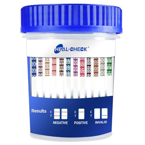 6 Pack Multi Drug Urine Test Cup 12 Panel with Temperature Strip,Testing 12 Different Drugs,Instant Multi Panel Drug Screening Test Kit