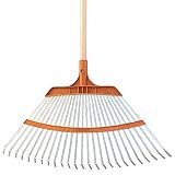 A.M. Leonard Poly-Steel Lawn Rake - 22.5 Inches/25 Tines