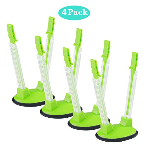 TAO Cicada Baggy Rack-Pack of 4 Hand Free Storage Bags Clip, Plastic bag