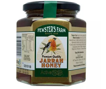 Miniatura 1 de Fewster's Farm TA 20+ Miel Jarrah de 17.64oz - La miel Jarrah es néctar recogido por abejas de las flores del árbol Jarrah.