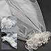 BUBEFSKD Sophisticated White Bridal Veil Double Layer With Artificial Pearls Edged Fashionable Wedding For Bride Double Layer