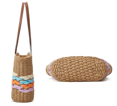 Bolsa Tote de paja para mujer verano 2026 miniatura 3