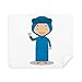 SLE Blue Algeria Cartoon Cleaning Cloth Screen Cleaner 2pcs Suede Fabric