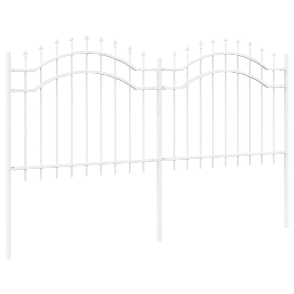 Generico Recinzione per Giardino Bianco 140 cm,Articoli di ferramenta,Barriere e recinzioni,Pannelli per recinzioni-42003969