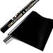 MRNKI Chalk Board Paper, 17.7" X 78.7" Adhesive Blackboard Wall Sticker Roll (Black)