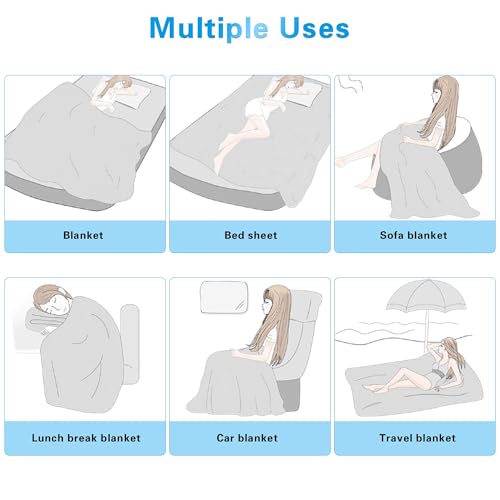 Image of AmyHomie Cooling Blanket King Size 90 inchx108 inch, 100% Rayon Derived from Bamboo