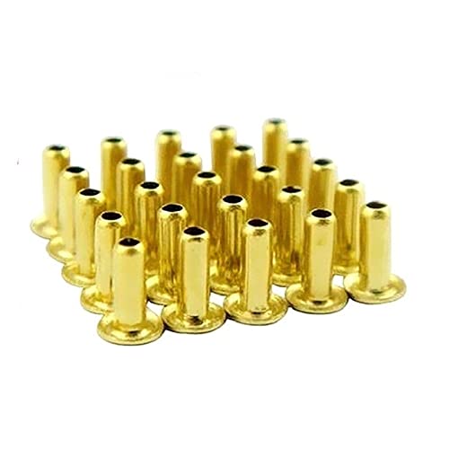 1000 Uds M0.9 * 2,5 remache hueco de cobre y latón 0,9mm placa de circuito de doble cara PCB Vias Nails