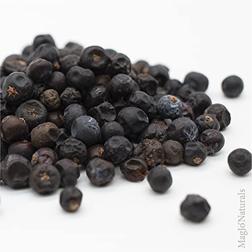 Magjo Naturals, Whole Dried Juniper Berries, Wild-Crafted, Bulk Whole Juniper Berry 1 Lb Packaged In The Usa, Great For Gin, Herbal Infusion, Cooking Meat, Seasoning Beef, Pork, Turkey Brine, Soups, Syrups And Tea, Wildcrafted (1 Pound Package) #TOP2