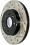 StopTech 127.61123R Sport Drilled/Slotted Brake Rotor (Front Right), 1 Pack