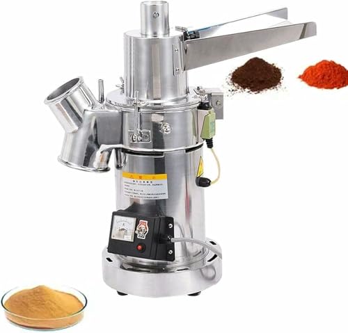 BTOIASYHF Molinillo De Granos De Acero Inoxidable De 2000 W, Triturador De Alimentos Eléctrico Comercial De 2840 RPM con Accesorios De Pantalla, Grosor De Malla Ajustable De 60 a 200, para Granos