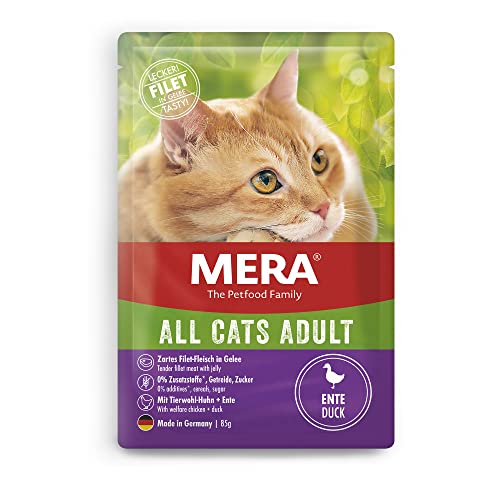 MERA Katzennassfutter, Ente, 12 x 85 g