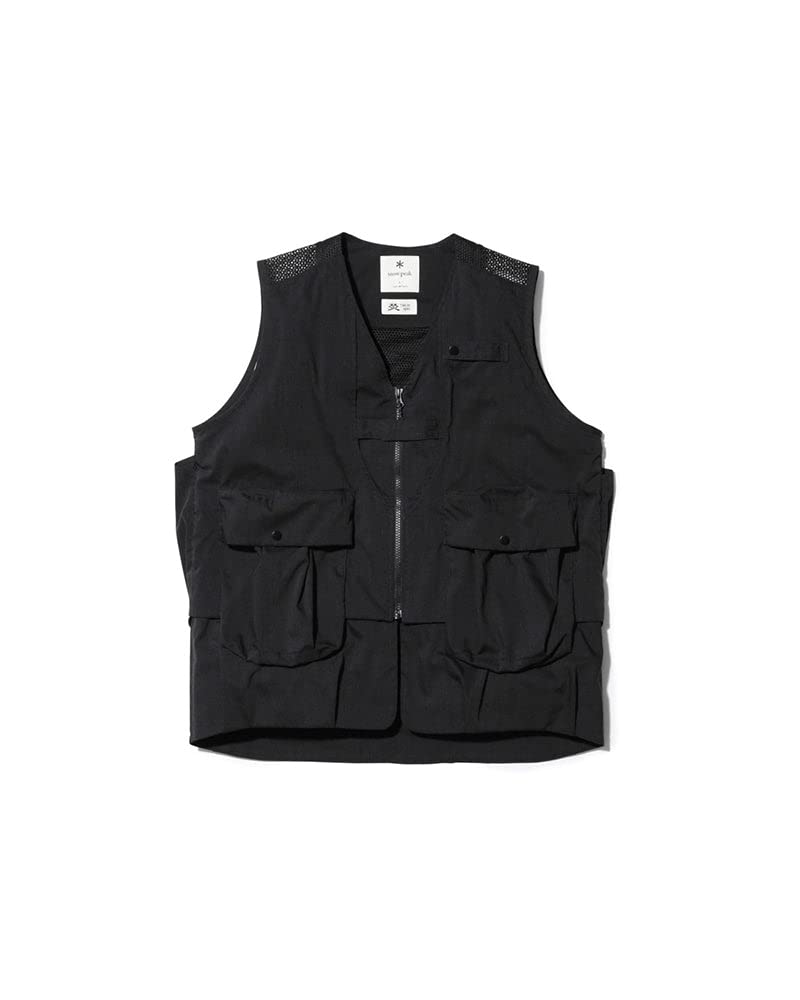 Amazon.co.jp: Snow Peak(スノーピーク) STRETCH FR VEST L BLACK Size