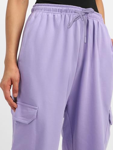 Image of JUNEBERRY 100% Pure Cotton Regular Fit Mid Rise Cargos with Pocket for Women & Girls