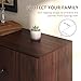 HOMCOM Storage Sideboard, Credenza Cabinet with 2 Cupboards, 3 Drawers and Adjustable Shelves, Buffet Table for Living Room, Entryway, Brown 839-545V01BN