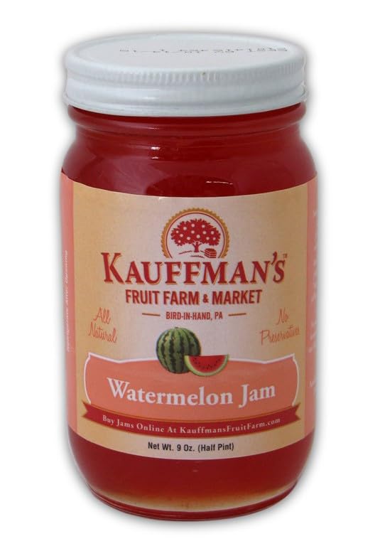 Kauffman Orchards Watermelon Jam, All Natural, No Preservatives, 9 Oz. (Pack of 2)