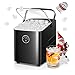 FOHERE Ice Maker Machine Countertop, 14KG in 24H, Ice Ready in 5 Mins, 2 Bullet Ice Sizes, Portable Ice Cube Maker with Handle, Ice Machine with Self-Cleaning, Ice Scoop&Basket, Home/Kitchen/Office/RV