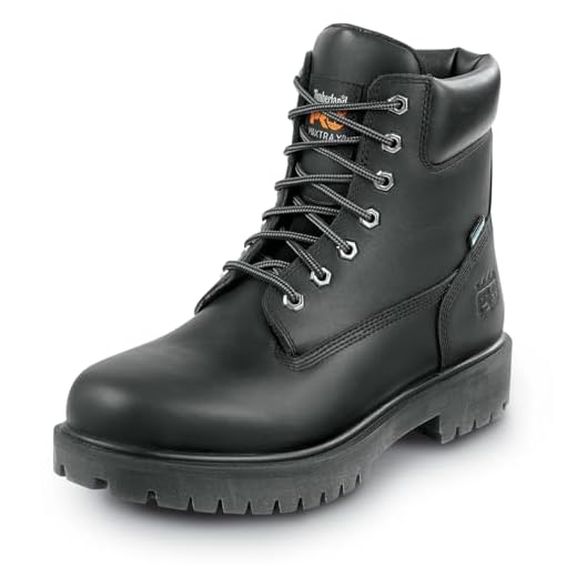 Timberland PRO 6IN Direct Attach Men's, Black, Soft Toe, EH, WP/Insulated, MaxTrax Slip-Resistant Work Boot (9.5 M)