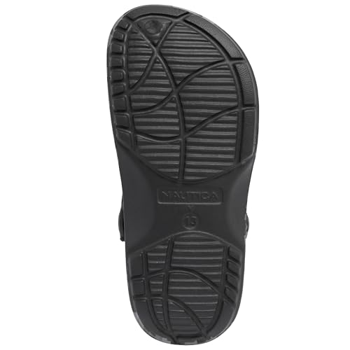 Image of Nautica Kids Clog Sandals - Slip-On Lightweight Water Shoes with Adjustable Heel Strap - Comfortable EVA Slip-Resistant Clogs for Boys & Girls - Toddler & Youth Sizes