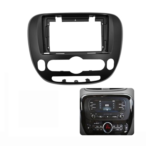 9'' Car Radio Stereo Dash Fascia Frame Bezel Panel Trim for Kia Soul 2014 15 16 17 18 19 Mount Kit B -  Strpump, SP-FRA-906-BH
