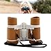 predolo Kids Binoculars Toy, Small Telescope, Portable 4x30 Children Magnification Toy, Jungle Binoculars for Outdoor, Deep Coffee Black