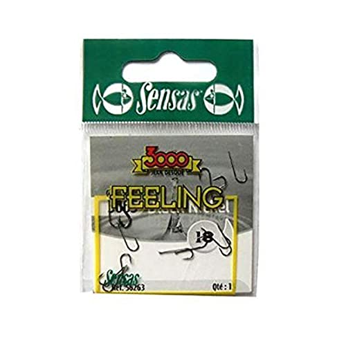 Sensas 3405 Barbed Black Nickel Hooks Size 16