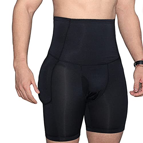 Pantalones cortos moldeadores para hombre con bóxer acolchado y control de barriga en cintura alta