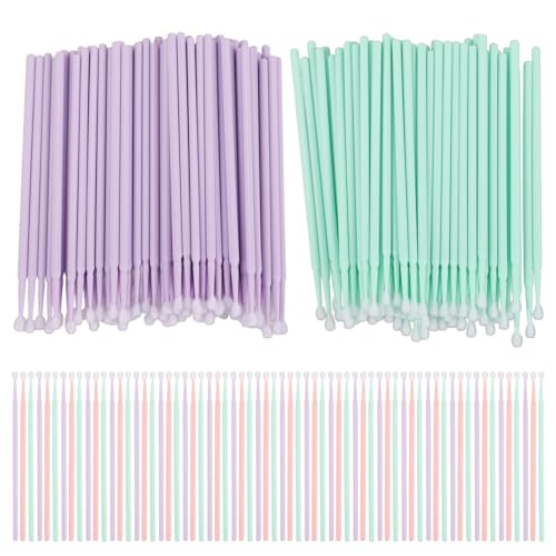 MERRYHAPY 3箱 入り使い捨て綿棒 化粧落とし専用 極細で折れにくい 清潔維持に メイクアップ アイメイク リップラインに対応