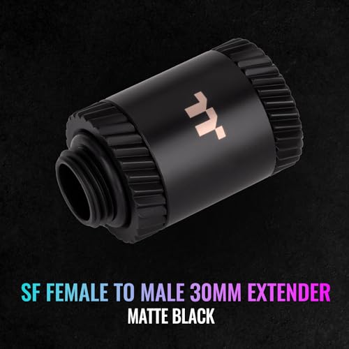 Image of Thermaltake Pacific SF Female to Male 30mm Extender Matte Black /DIY LCS /Fittings CL-W393-CU00MK-A