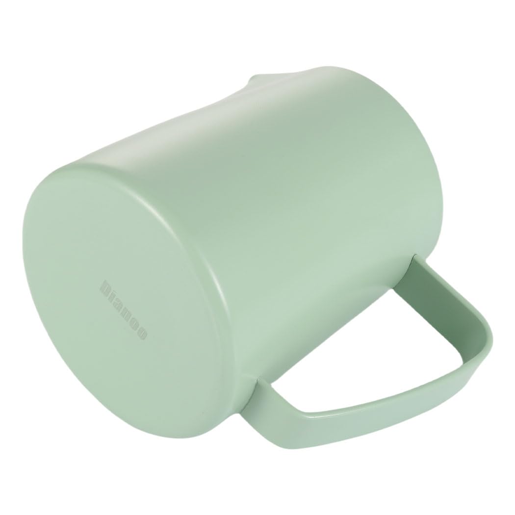 Brocca schiumalatte da 350 ml, in acciaio inox, per caffè e cappuccino, con scala di misurazione, colore verde