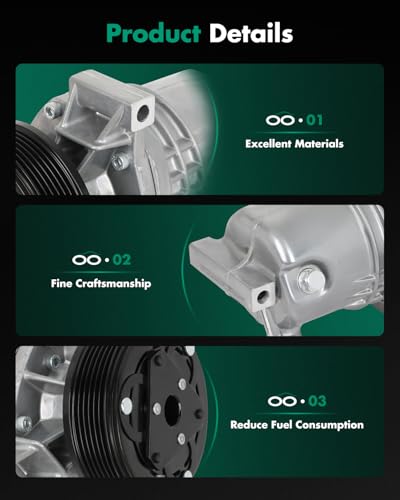 Image of SCITOO AC Compressor for Nissan for Versa 1.8L 2009-2012 | Fast Cooling, Ultra Low Noise (≤72 dB)Air Conditioner Compressor with Clutch, Easy Installation, 274562 58890