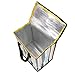 PLANET E Reusable Grocery and Picnic Bags - Colorful Collapsible Multipurpose Heavy Duty Utility Tote with Insulated Zippered Cooler (Pack of 3)